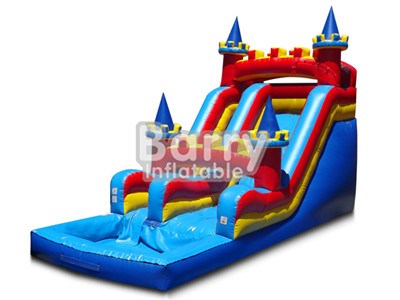 New Style Cheap Single Lane Castle Small Inflatable water slides BY-WS-072